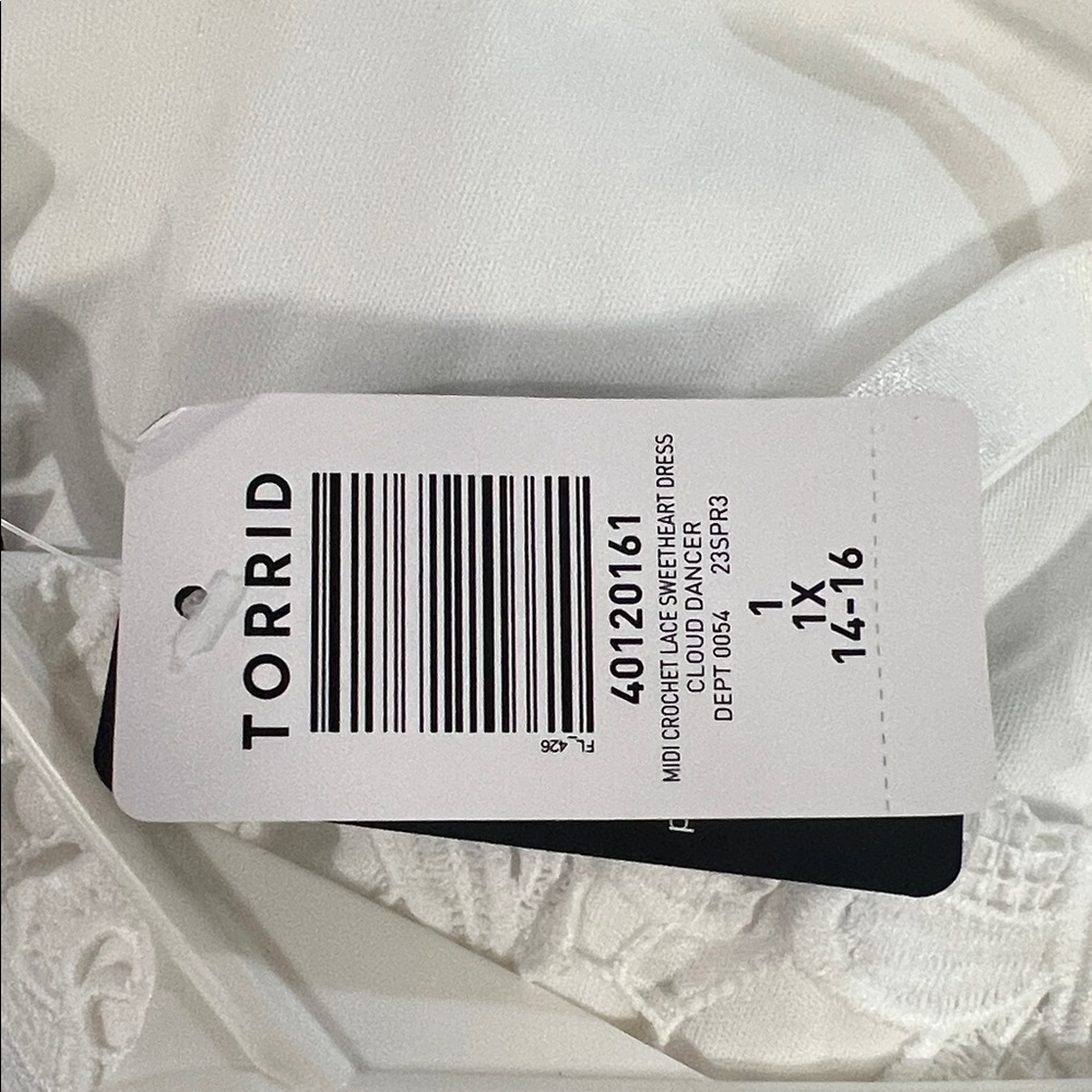 Torrid White Lace Midi Dress - Picture 9 of 9